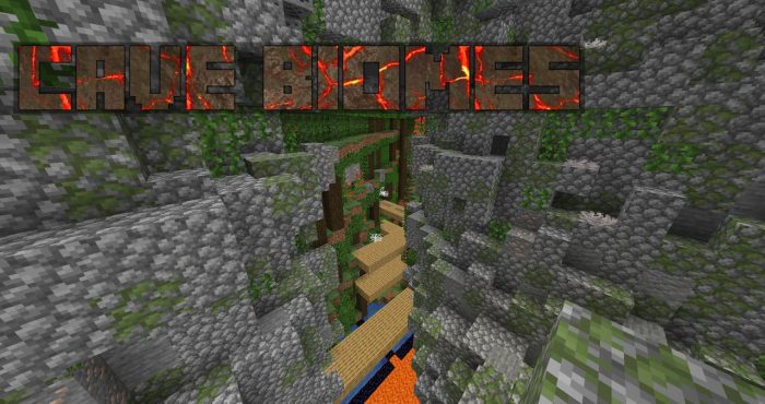 Дата-пак Cave Biomes Datapack – меняет и улучшает пещеры