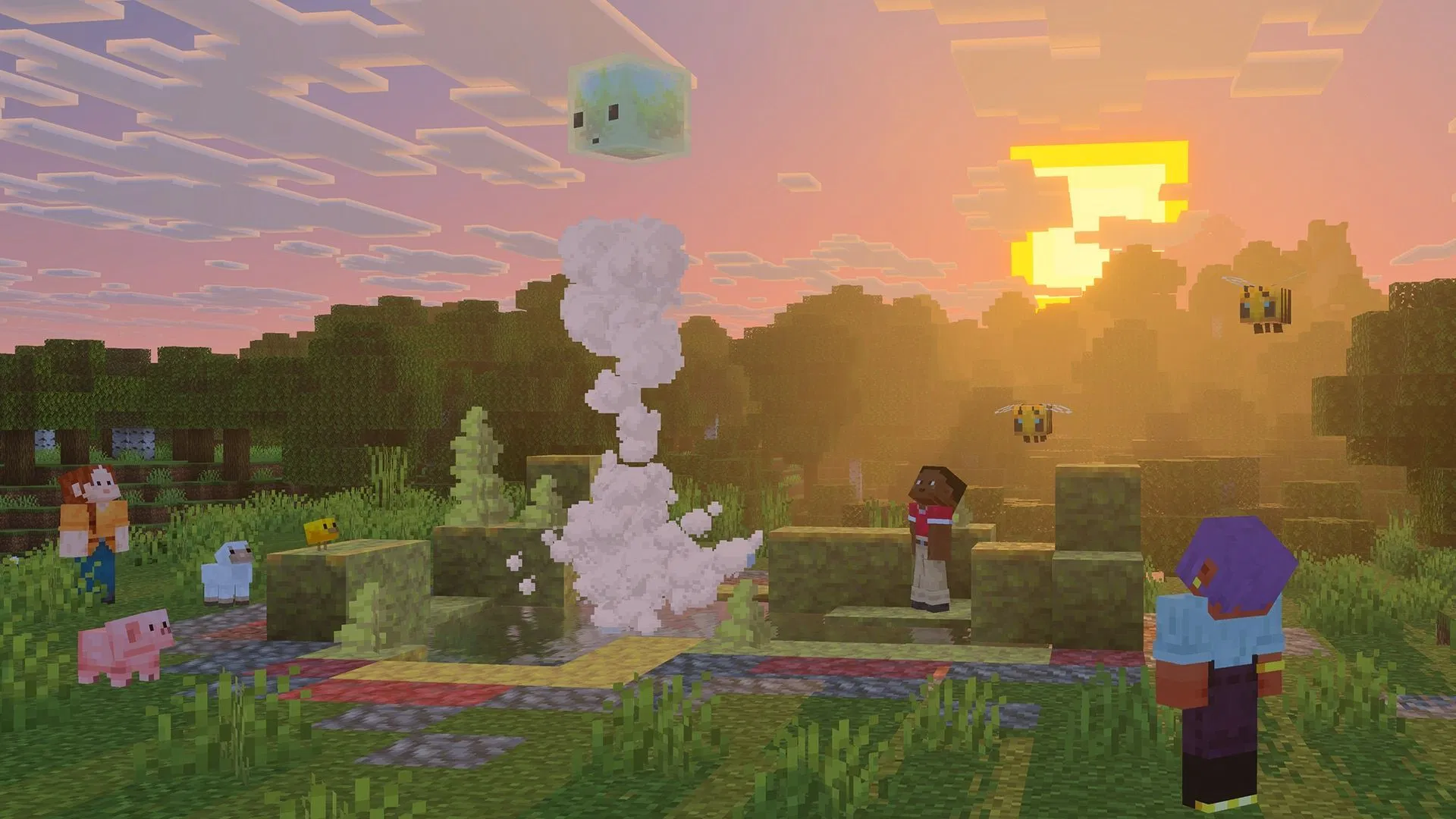 Как сделать гейзер в Minecraft