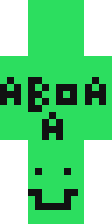 Пиксельный зелёный герой