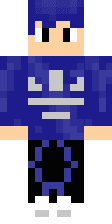 Синий парень в худи