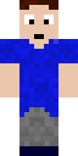 Парень в синей футболке