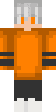 Оранжевый худи с маской