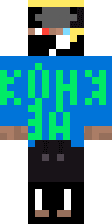 Синий худи с очками