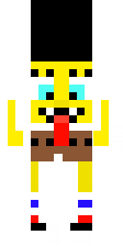 Губка Боб в стиле Minecraft